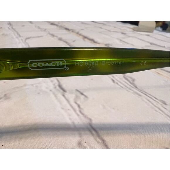 Coach New York Brooklyn Eyeglass Frames Tortoise Shell Brown Green Trendy Twee - Picture 8 of 15